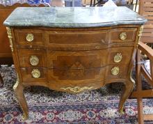 FRENCH MARBLE TOP CABINET