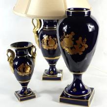 LIMOGES COBALT BLUE PORCELAIN