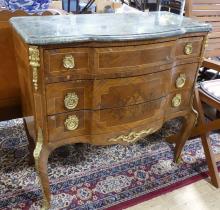 FRENCH MARBLE TOP CABINET