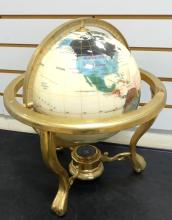 HARDSTONE TERRESTRIAL GLOBE