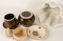 THREE POTTERY ITEMS