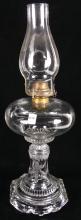 LARGE GLASS OIL LAMP