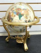 HARDSTONE TERRESTRIAL GLOBE