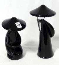 PAIR OF RENATO ANATRA ART GLASS FIGURINES