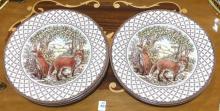 SEVEN ROYAL STAFFORD DINNER PLATES