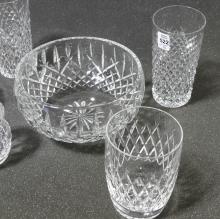 SIX PIECES OF WATERFORD CRYSTAL