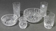 SIX PIECES OF WATERFORD CRYSTAL