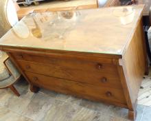 ROSEWOOD DRESSER AND MIRROR