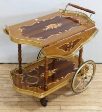 ITALIAN LACQUER TEA WAGON