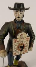 FIGURAL DUTCH METAL CLOCK