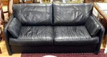 JAYMAR BLACK LEATHER SOFA