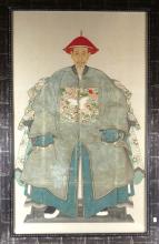 LARGE CHINESE ANCESTRAL PAINTING