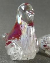 PAIR MURANO GLASS BIRDS