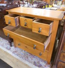 EARLY PINE CHEST OF DRAWERS