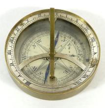 CIRCA 1830 COMPASS/SUNDIAL