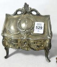 BOUDOIR CLOCK AND JEWEL CASKET