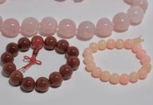 QUARTZ BEAD NECKLACE & BRACELETS