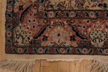 PERSIAN WOOL AND SILK RUG