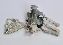 STERLING BROOCHES
