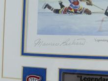 PRINT SIGNED BY MAURICE RICHARD & JOHNNY BOWER