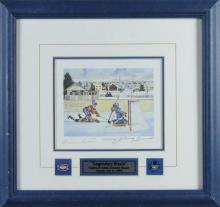 PRINT SIGNED BY MAURICE RICHARD & JOHNNY BOWER