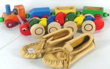 VINTAGE TOYS & CHILDREN'S MOCCASINS