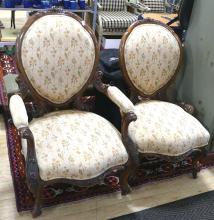 VICTORIAN LADIES' AND GENTLEMEN'S CHAIRS