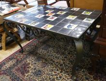 TILE TOP COFFEE TABLE