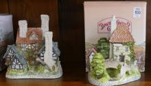 SIX LARGE DAVID WINTER "COTTAGE" FIGURINES