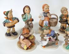 TEN HUMMEL FIGURINES