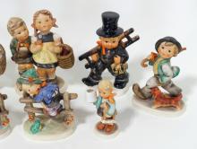 TEN HUMMEL FIGURINES