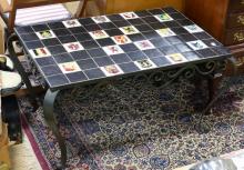 TILE TOP COFFEE TABLE