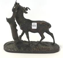 BRONZE "DEER" SCULPTURE