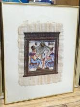 AFRICAN TEXTILE AND EGYPTIAN PAINTING