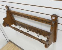 DUTCH OAK COAT RACK