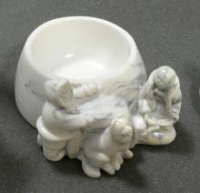 FIGURINE, CARVING AND TRINKET BOX