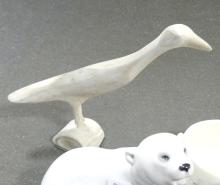 FIGURINE, CARVING AND TRINKET BOX