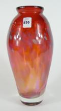 PETER GUDRUNAS STUDIO GLASS VASE