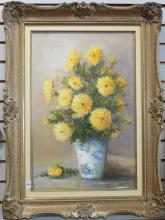FRAMED STILL LIFE OIL PAINTING