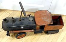 VINTAGE STEEL "TRAIN" RIDING TOY