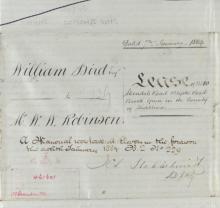 19TH CENTURY HANDWRITTEN INDENTURE