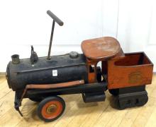 VINTAGE STEEL "TRAIN" RIDING TOY