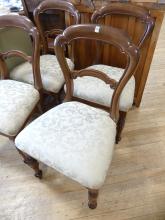 FOUR VICTORIAN DINING CHAIRS