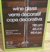 MASSIVE WINE GLASS VASE