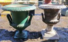 TWO ANTIQUE URNS