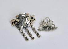 STERLING BROOCHES