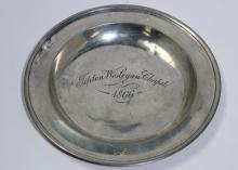 PEWTER PLATE