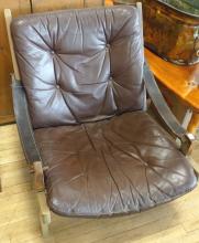 MCM LEATHER "STRAP" ARMCHAIR