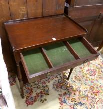 MAHOGANY CUTLERY TABLE