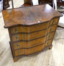 BURL WALNUT BACHELOR'S CHEST